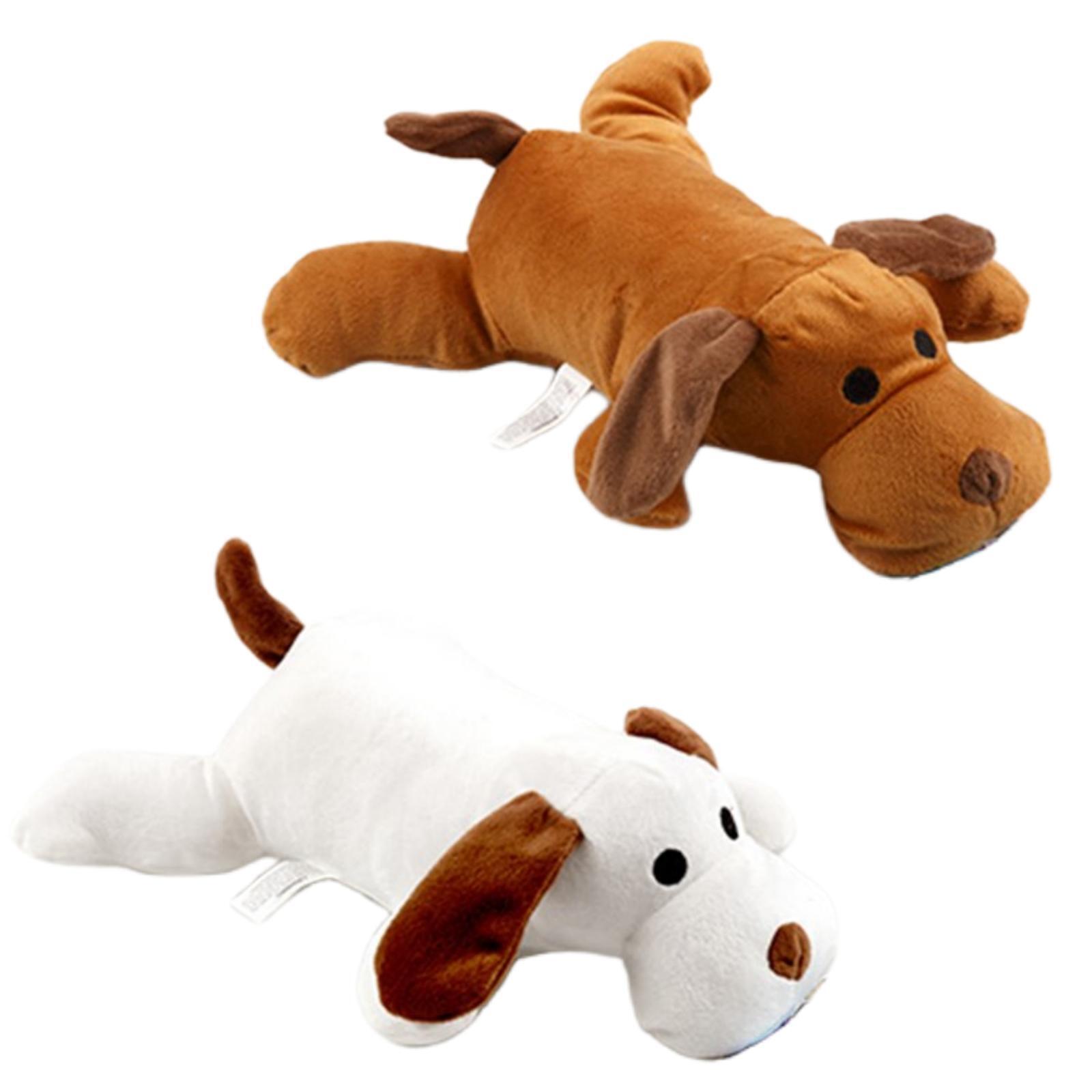 2 x Plush Dog Toy with Squeak (30cm)