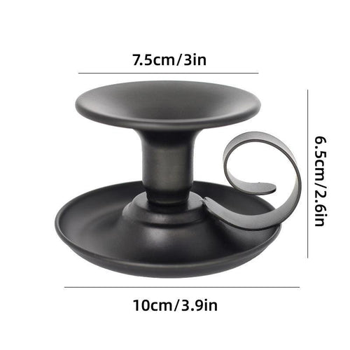 2pcs European Iron Candle Holders for Candlelight Dinner Decorative Lighting - Gold