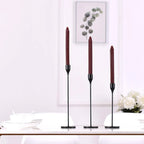 Set of 3 Decorative Candlestick Holder Candle Stand for Wedding / Dinner / Party - Gold