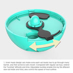 Cat Treat Dispenser Toy Ball Kitten Selfplay Interactive Tumbler Multifunction - Green