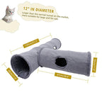 Cat Tunnel Pet Toys Play Hide Tube With Ball For Large Cat Dogs Rabbit - S- 67x30CM