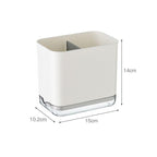 Cutlery Drainer Basket Multifunctional Storage Holder Box Spoon Drain Rack - Blue