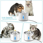 LED Pet Water Fountain 24L Automatic Drinking Dispenser for Cats and Dogs