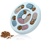 Dog Treat Dispenser Puppy Feeder Puzzle Game Interactive Toy Pet Training Supply - Pink