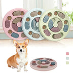 Dog Treat Dispenser Puppy Feeder Puzzle Game Interactive Toy Pet Training Supply - Pink