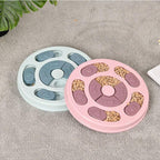Dog Treat Dispenser Puppy Feeder Puzzle Game Interactive Toy Pet Training Supply - Pink