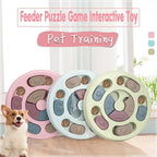 Dog Treat Dispenser Puppy Feeder Puzzle Game Interactive Toy Pet Training Supply - Pink