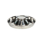 Stainless Steel Pet Bowl Slow Feeder Dish Puppy Dog Cat Food Feeding Weaning Bowl - S