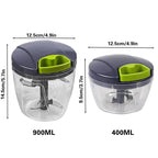 Garlic Press Chopper Slicer Hand Presser Grinder Crusher Home Kitchen Tools Use - 1000ml