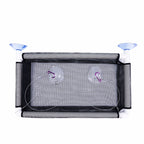 Cat Window Bed Suction Cup Hammock Black Breathable Hanging Seat 55x35cm