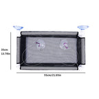 Cat Window Bed Suction Cup Hammock Black Breathable Hanging Seat 55x35cm