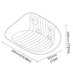 Cat Hammock Bed Glass Hanging Basket Clear Pet Nest Elevated Sleeping Bed - White
