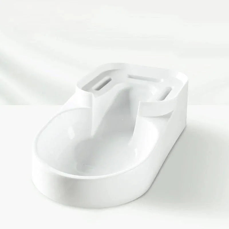 White ceramic bowl on a white background