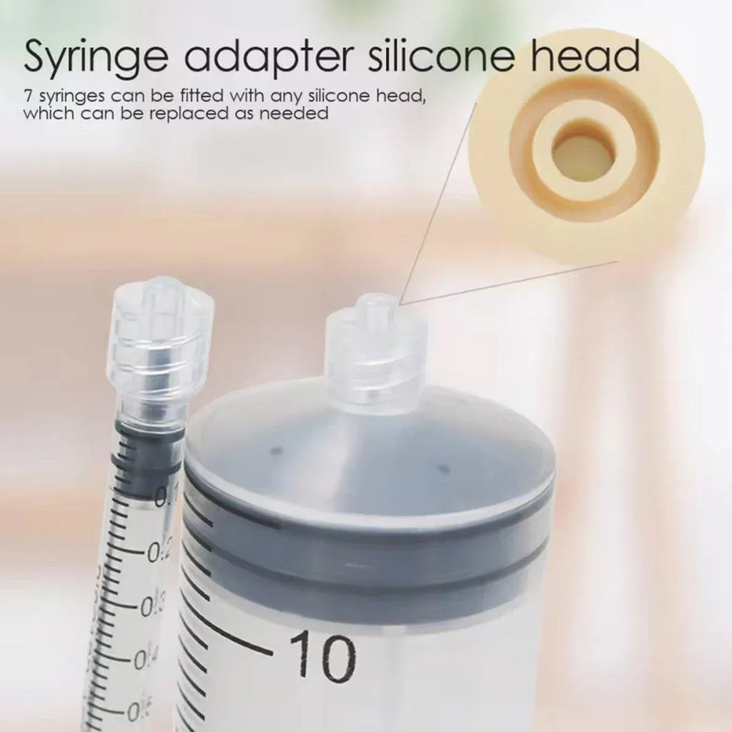 Kitten Puppy Pet Feeding Syringe Feeder Cat Dog Nursing Bottle with Pacifier - L-4PCS