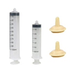 Kitten Puppy Pet Feeding Syringe Feeder Cat Dog Nursing Bottle with Pacifier - L-4PCS