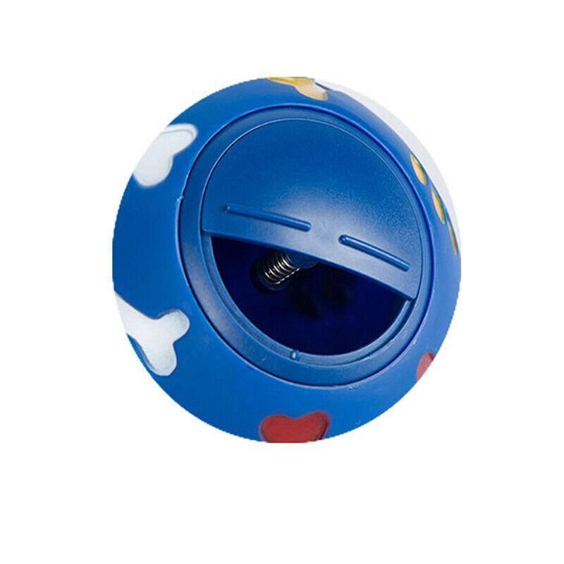 11cm Dog Pet Fun Tough-Treat Ball Tumbler Mental Food Dispenser Feeder Puzzle Toy - Red