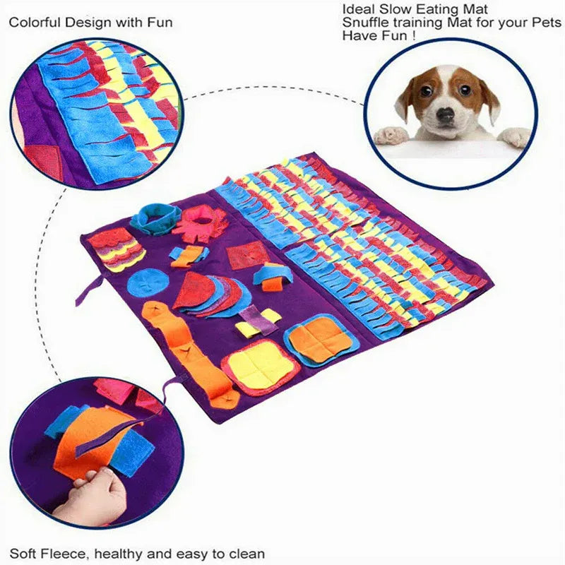 Dog Pet Nose Training Sniffing Pad Toys Blanket Game Feeding Cushion Snuffle Mat