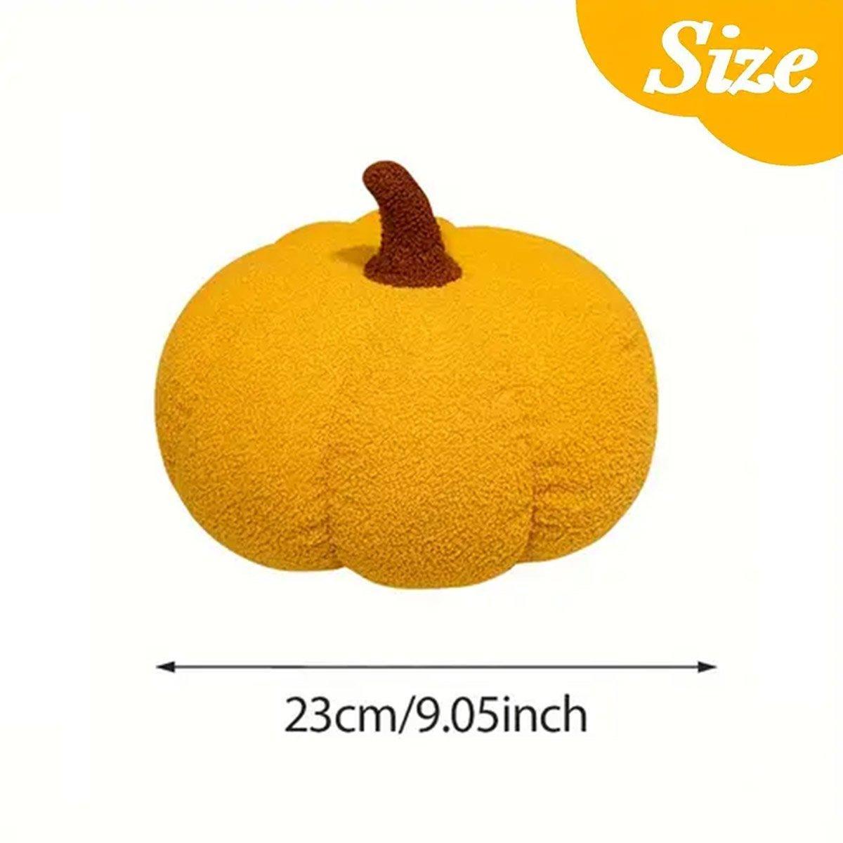Soft Plush Pumpkin Pillow Cushion Sofa Living Room Bay Window Decor Indoor Toy - White