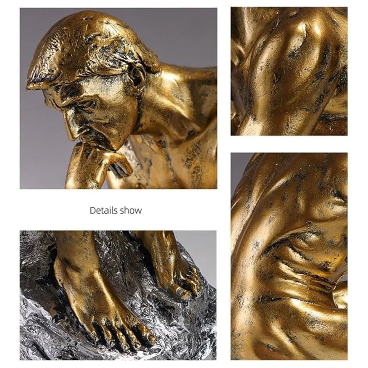 Resin Sculpture Home Decor Ornament Tabletop Figurine Modern Decorative Statue
