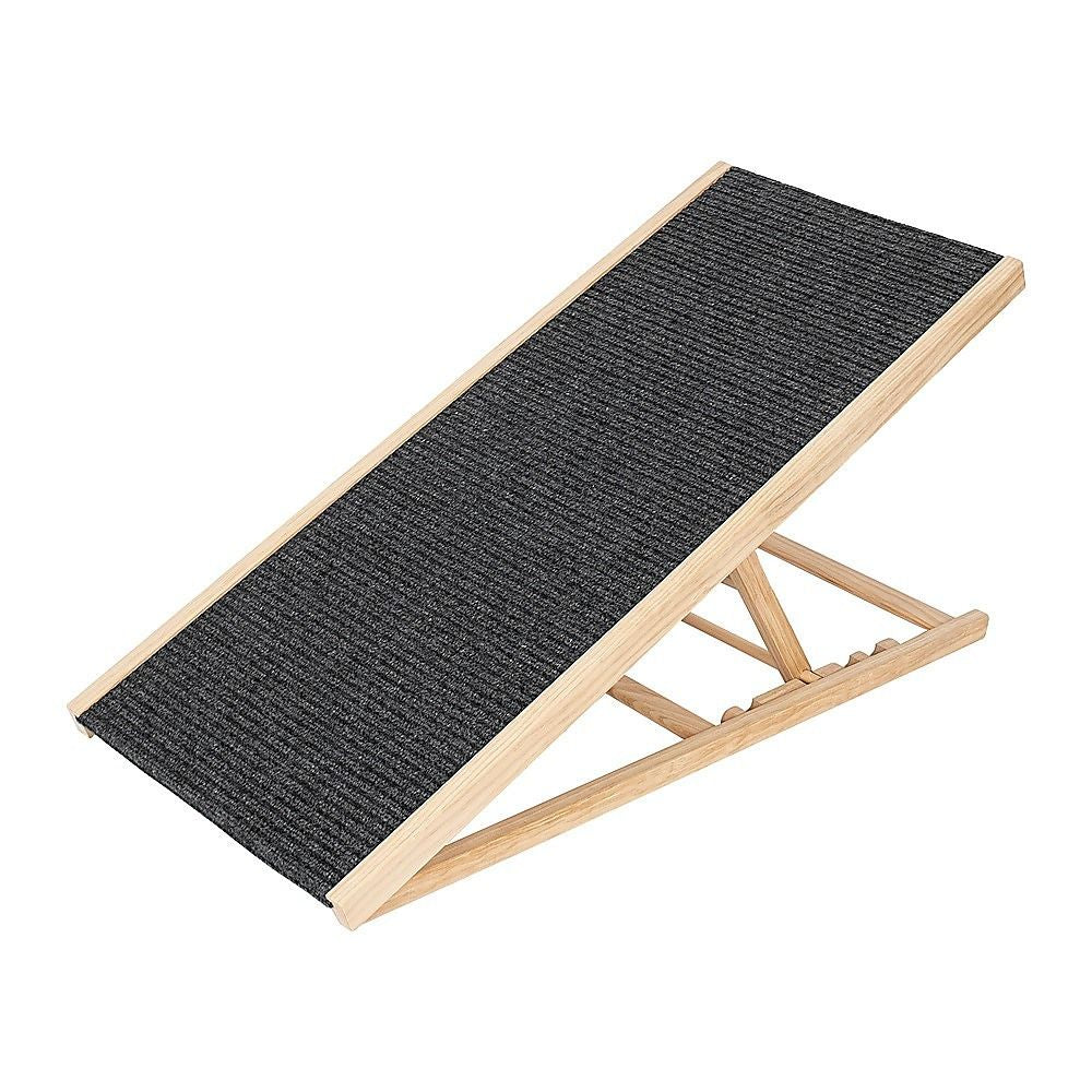 Foldable Dog Pet Ramp Adjustable Height Dogs Stairs for Bed Sofa Car 100cm