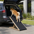 Foldable Dog Pet Ramp Adjustable Height Dogs Stairs for Bed Sofa Car 100cm