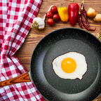 28cm PFOA Free Non-Stick Frypan with Wooden Look Handle