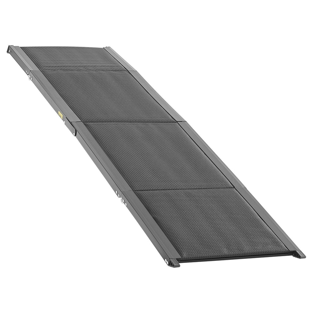 Dog Ramp for Cars, 1600 × 432 mm, Folding Pet Ramps for Medium & Large Dogs up to 113 kg, Pet Stair Ramp with Non-Slip Oxford Fabric Surface, Portable Outdoor Dog Car Ramps for SUV & Truck