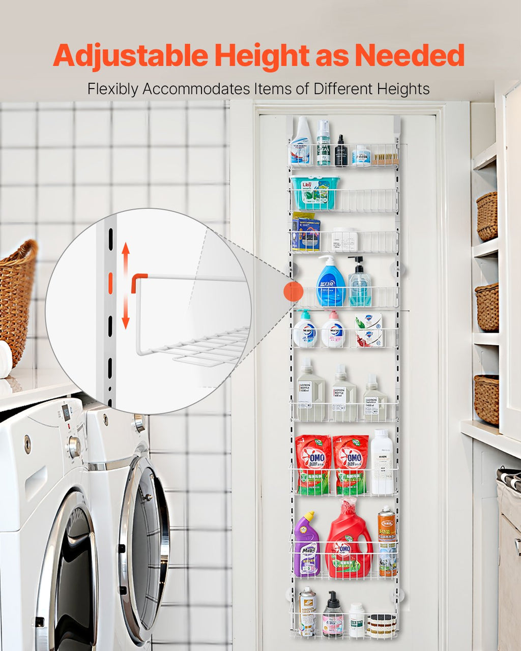 9-Tier Over the Door Pantry Organizer