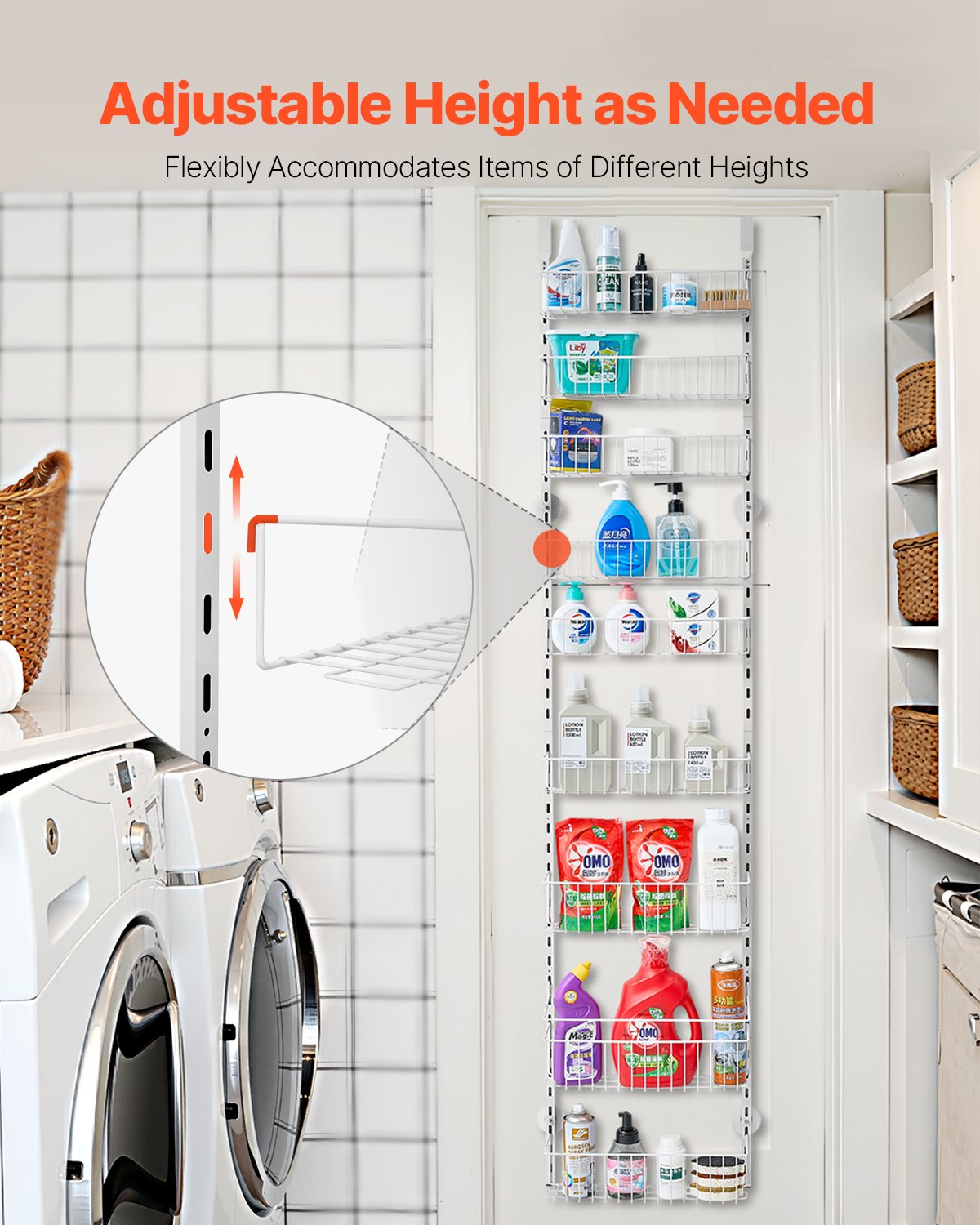 9-Tier Over the Door Pantry Organizer