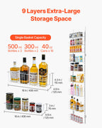 9-Tier Over the Door Pantry Organizer