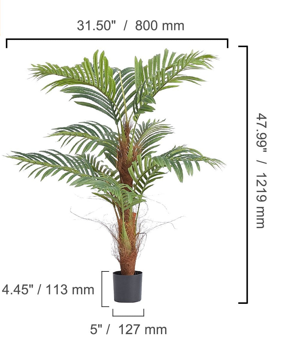 Artificial Palm Tree, 1219mm Tall Faux Plant