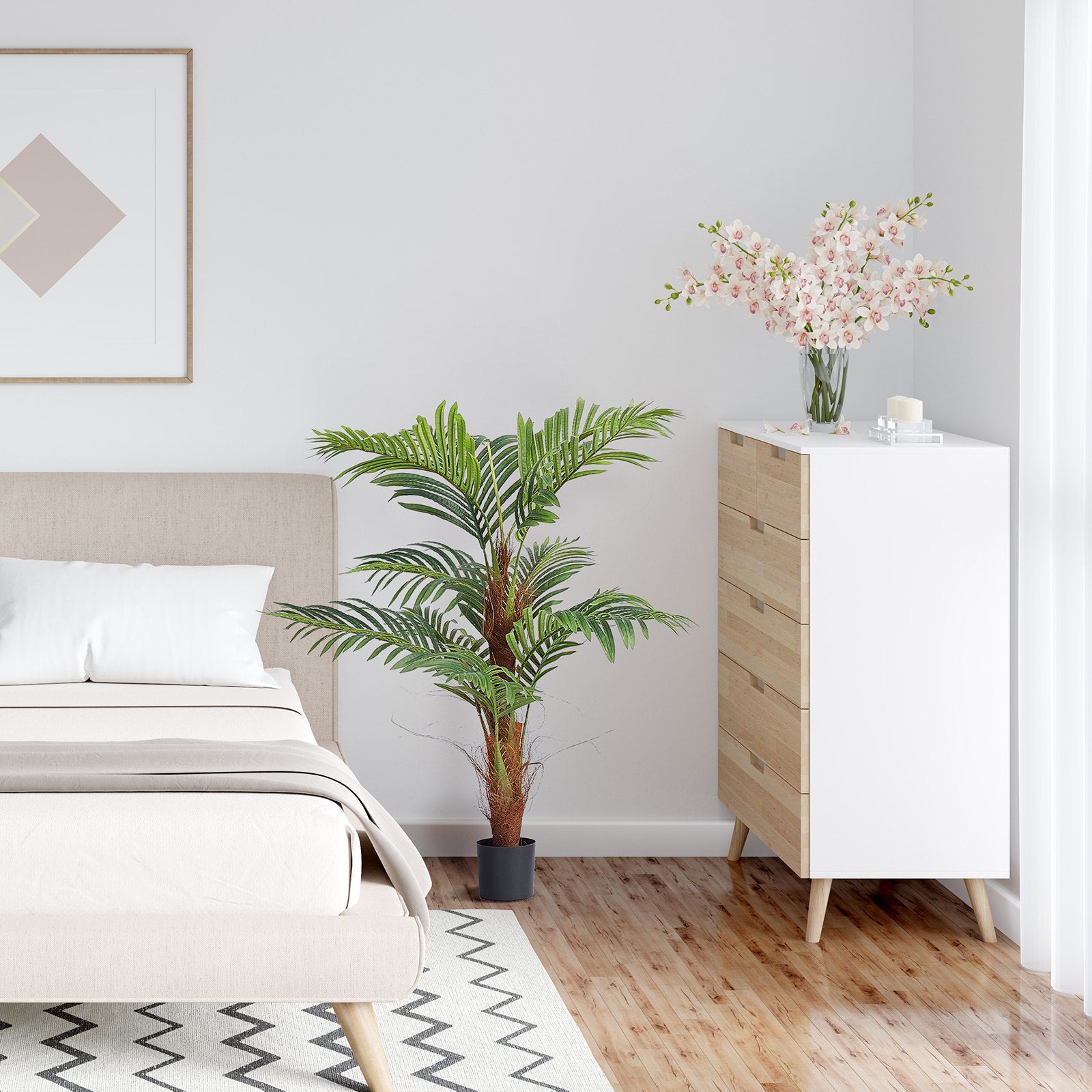 Artificial Palm Tree, 1219mm Tall Faux Plant