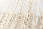 Outdoor undercover cotton hammock with hand crocheted tassels King Size Marble