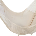 Outdoor undercover cotton hammock with hand crocheted tassels King Size Marble