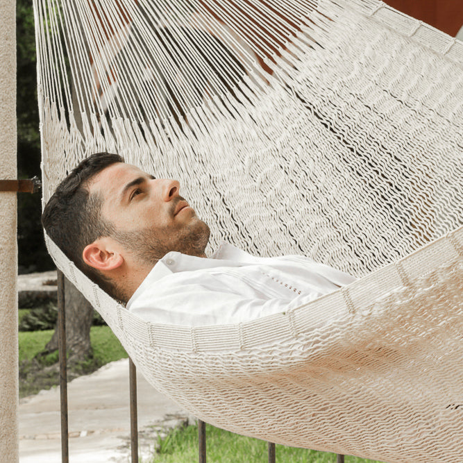 King Size Outdoor Cotton Hammock – Marble