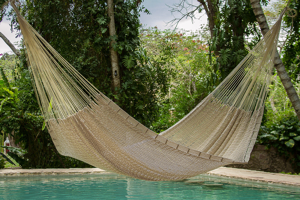 King Size Outdoor Cotton Hammock – Marble
