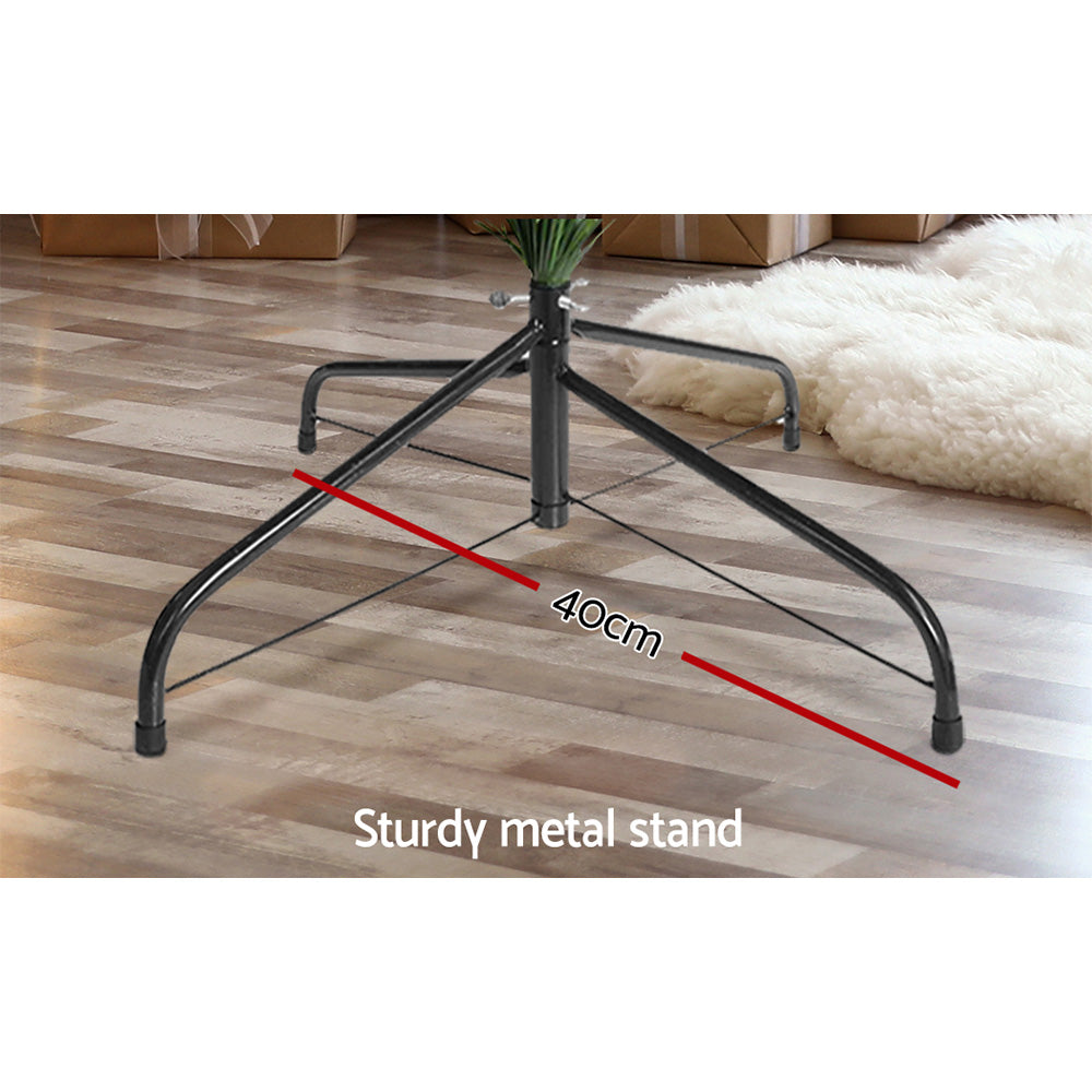 Sturdy metal Christmas tree stand with 40 cm leg span