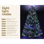 Artificial Christmas tree with multicolor LED lights and eight light modes