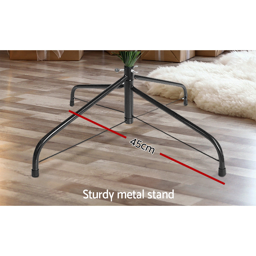 Metal Christmas tree stand with three legs and 45 cm support bar