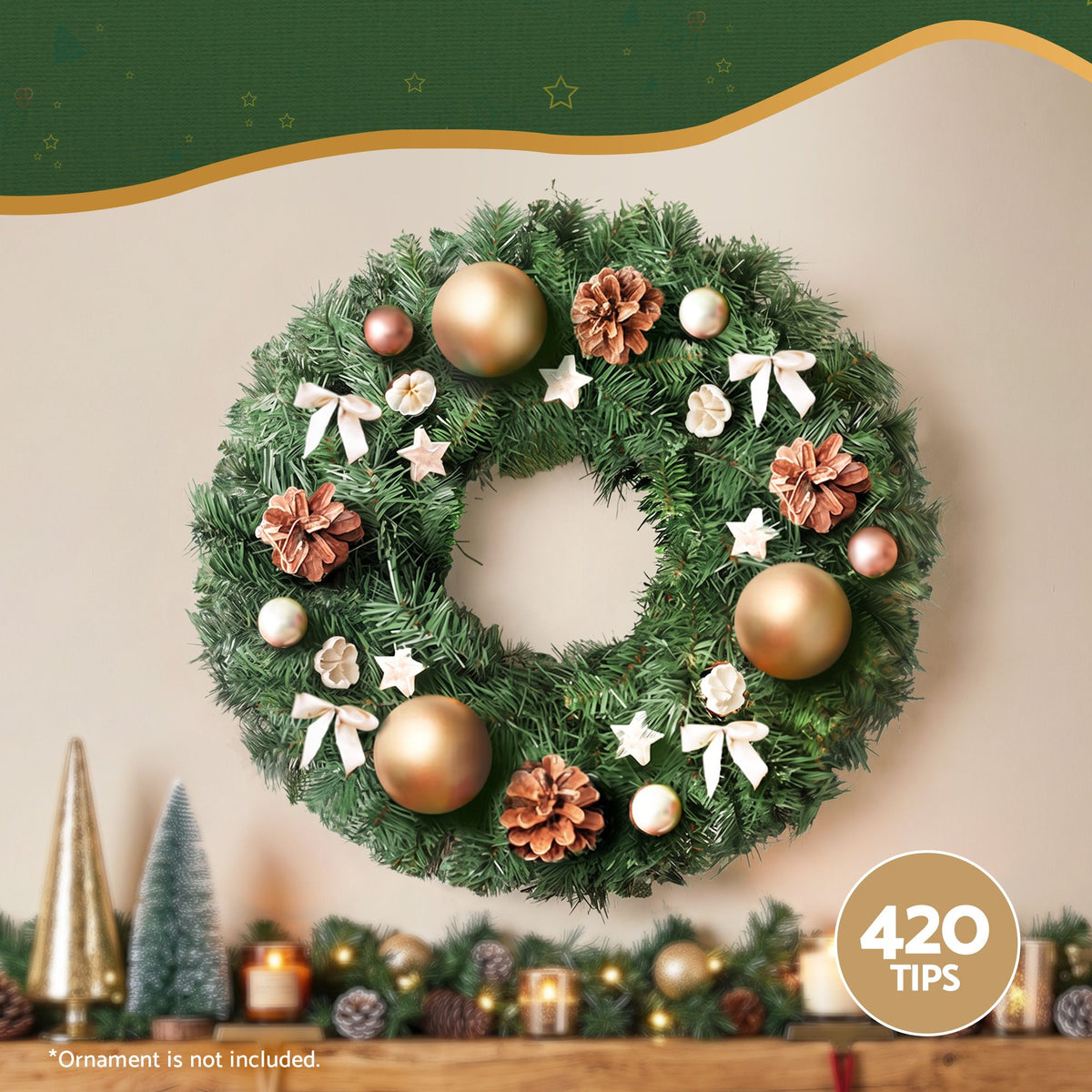 60cm Christmas Wreath