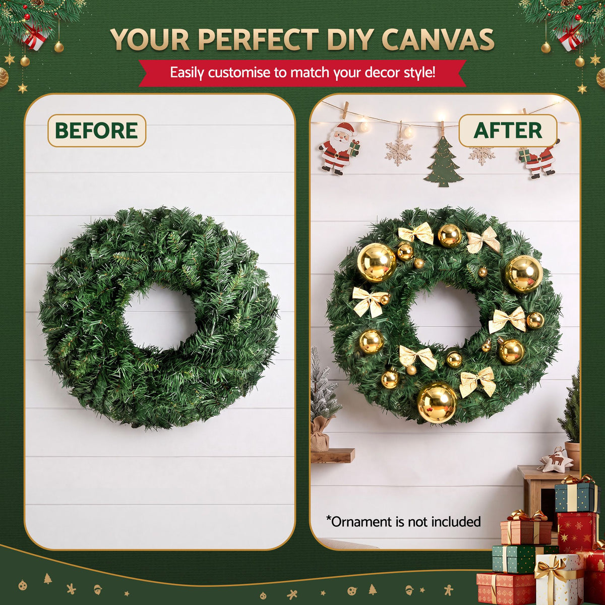 60cm Christmas Wreath