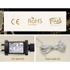 Reindeer decoration LED power supply and white 5m cable bundle, CE RoHS SAA