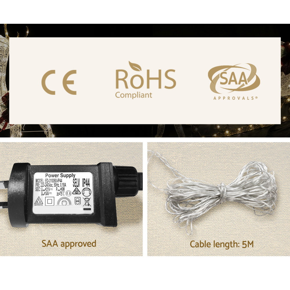 LED decoration power supply module and white cable with 5 m length